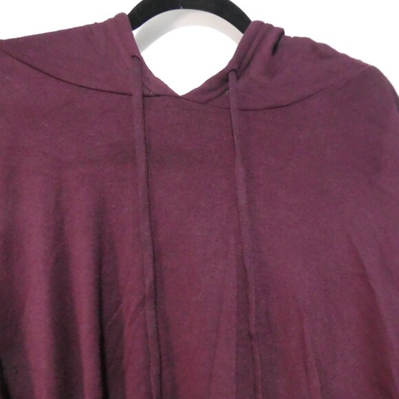 GEORGE | 1X | Stylish Burgundy Knit Lightweight Hoodie - Picture 5 of 15